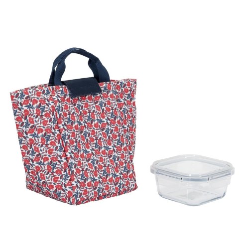 Zestaw Lunch box i torba termiczna czerwona