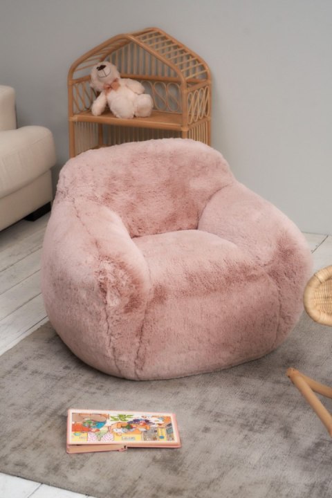 FOTEL DZIECIĘCY BABY SNUG BIG BEAR PINK 85X82X62 CM I AM FAKE