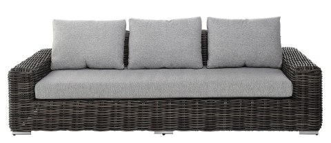 SOFA OGRODOWA MAJE GREY 3 OSOBOWA 246X99X73CM MILOO HOME