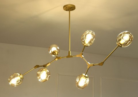 LAMPA WISZĄCA TWIG L ZŁOTY 160X46CM